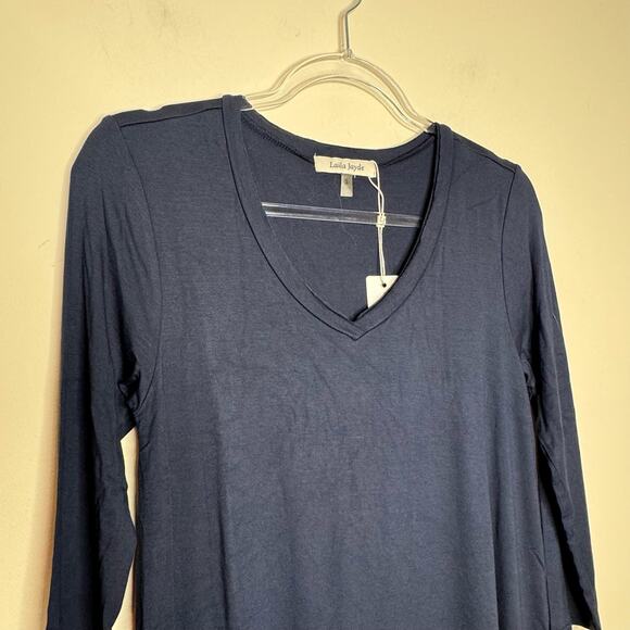 Laila Jayde Double Layer Dress - Blue NWT Size Small - Picture 3 of 9